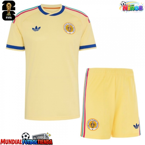 Camiseta Curazao Segunda Equipación Replica Mundial 2026 para niños mangas cortas (+ Pantalones cortos)